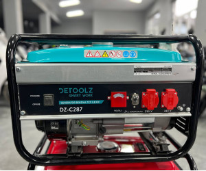 Бензиновий генератор DETOOLZ DZ-C287, 2.8 кВт