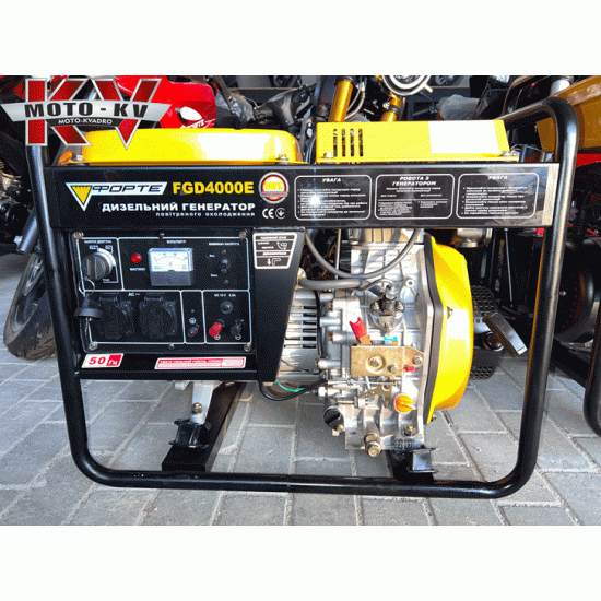Дизельний генератор FORTE FGD4000E, 3,3 кВт
